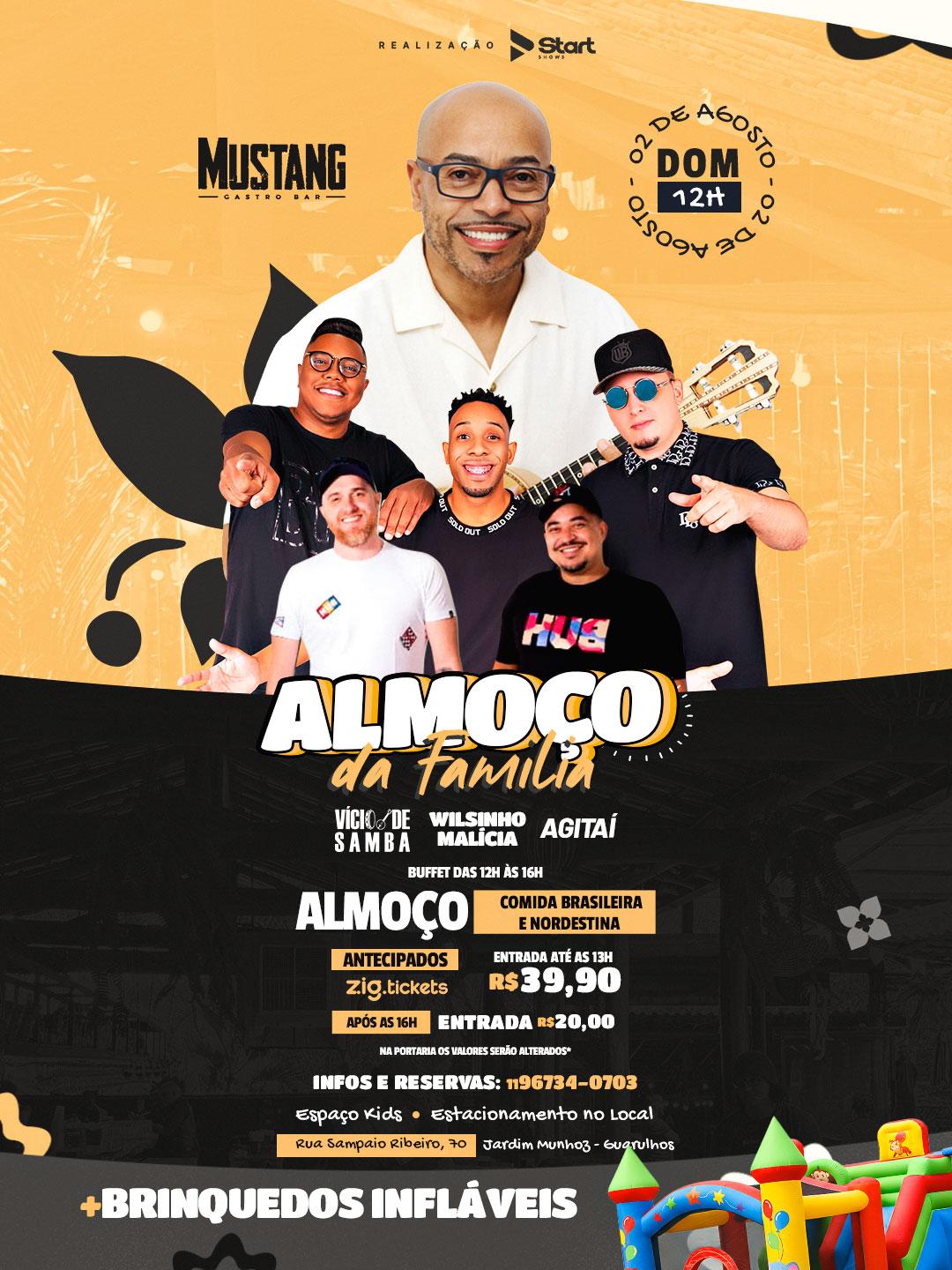 DOMINGO 02/08/2026 NO MUSTANG GUARULHOS