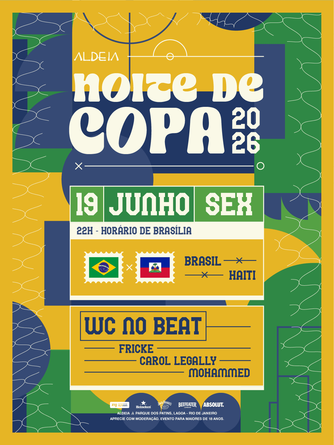 NOITE DE COPA - Aldeia Lagoa - 19/06