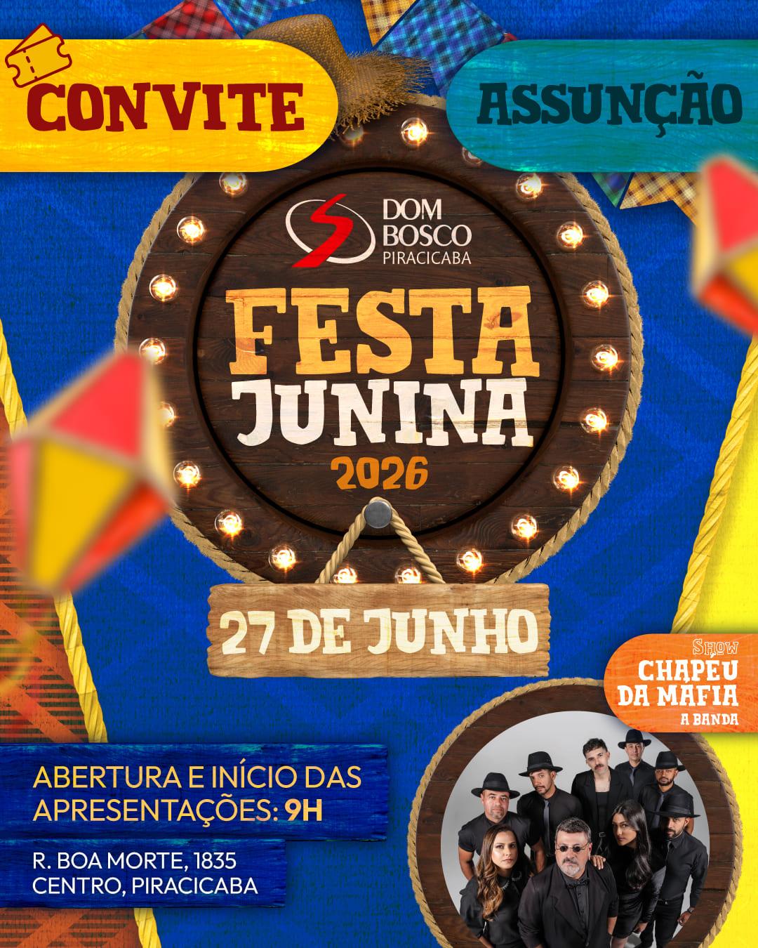 Festa Junina Assunção 2026