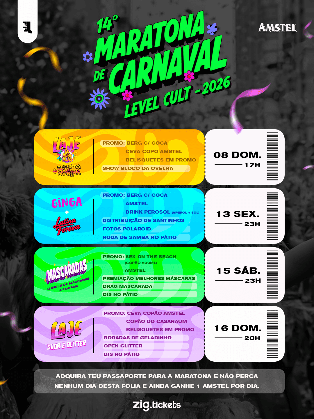 MARATONA DE CARNAVAL DA LEVEL CULT