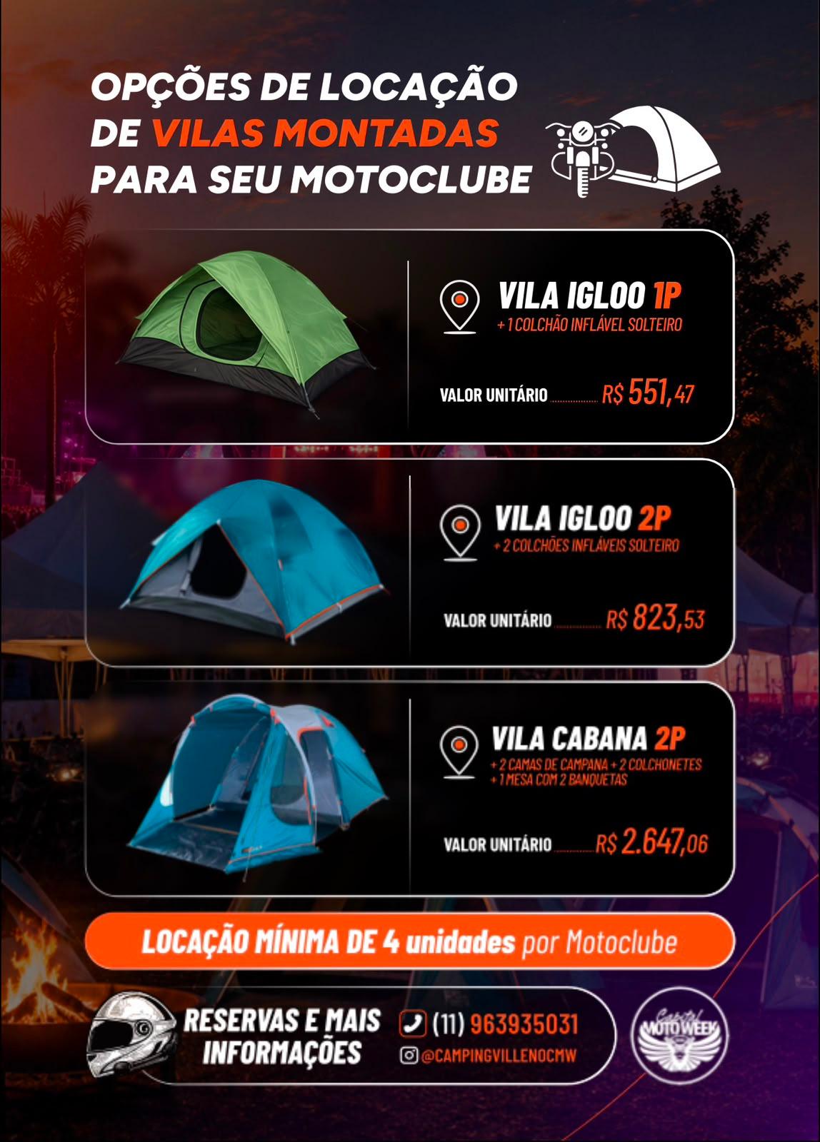 CAMPING VILLE NO SEU MOTOCLUBE