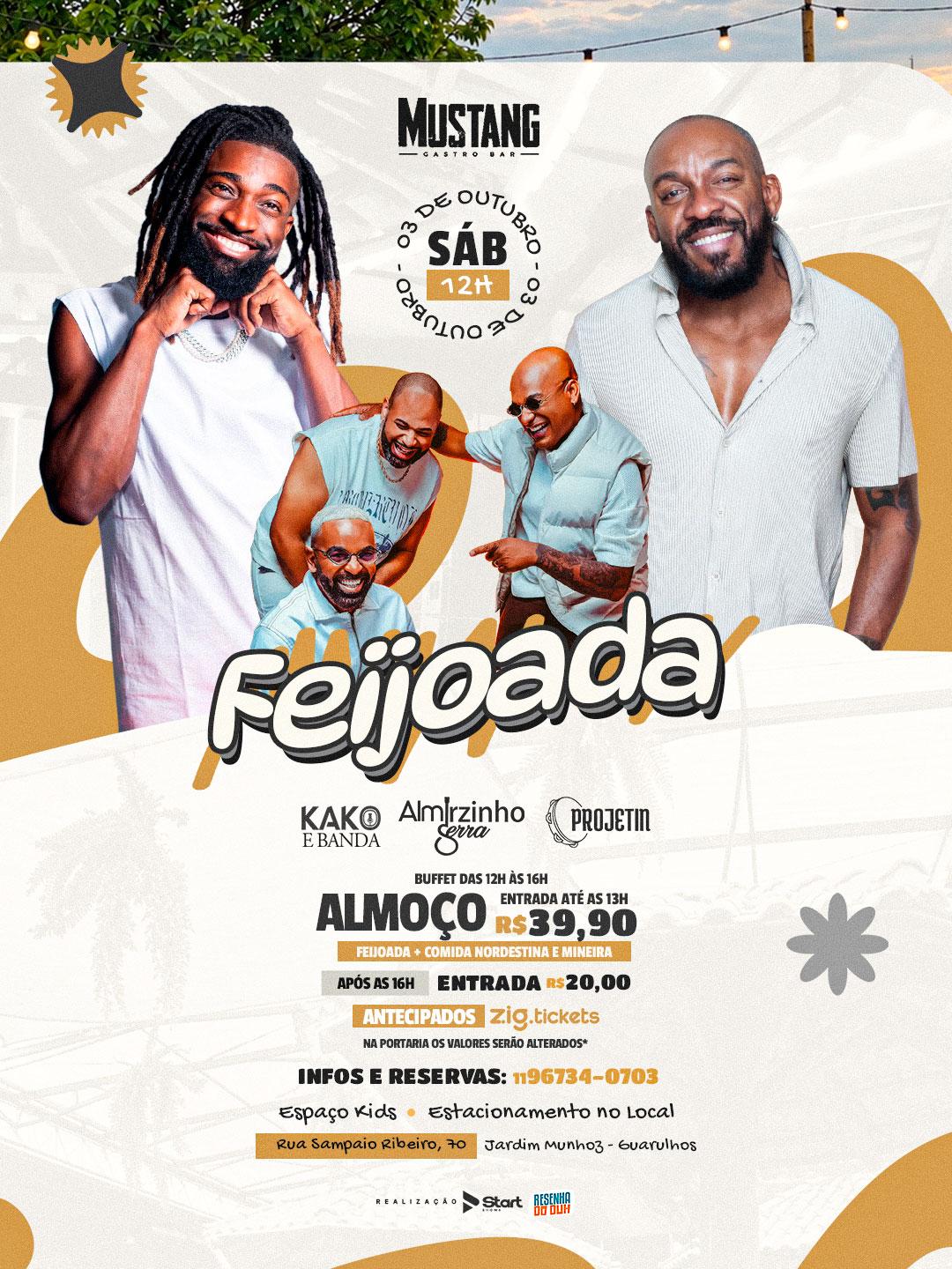 ALMIRZINHO - KAKO CHOCOLATA - PROJETIN SÁBADO 03/10/2026 NO MUSTANG GUARULHOS