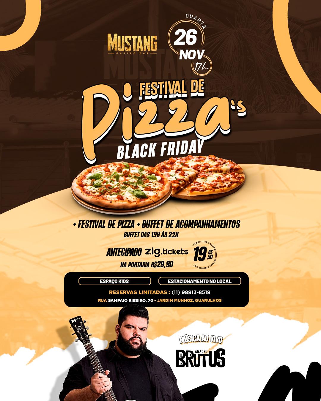 FESTIVAL DE PIZZA QUARTA 26/11/2025  NO MUSTANG GUARULHOS