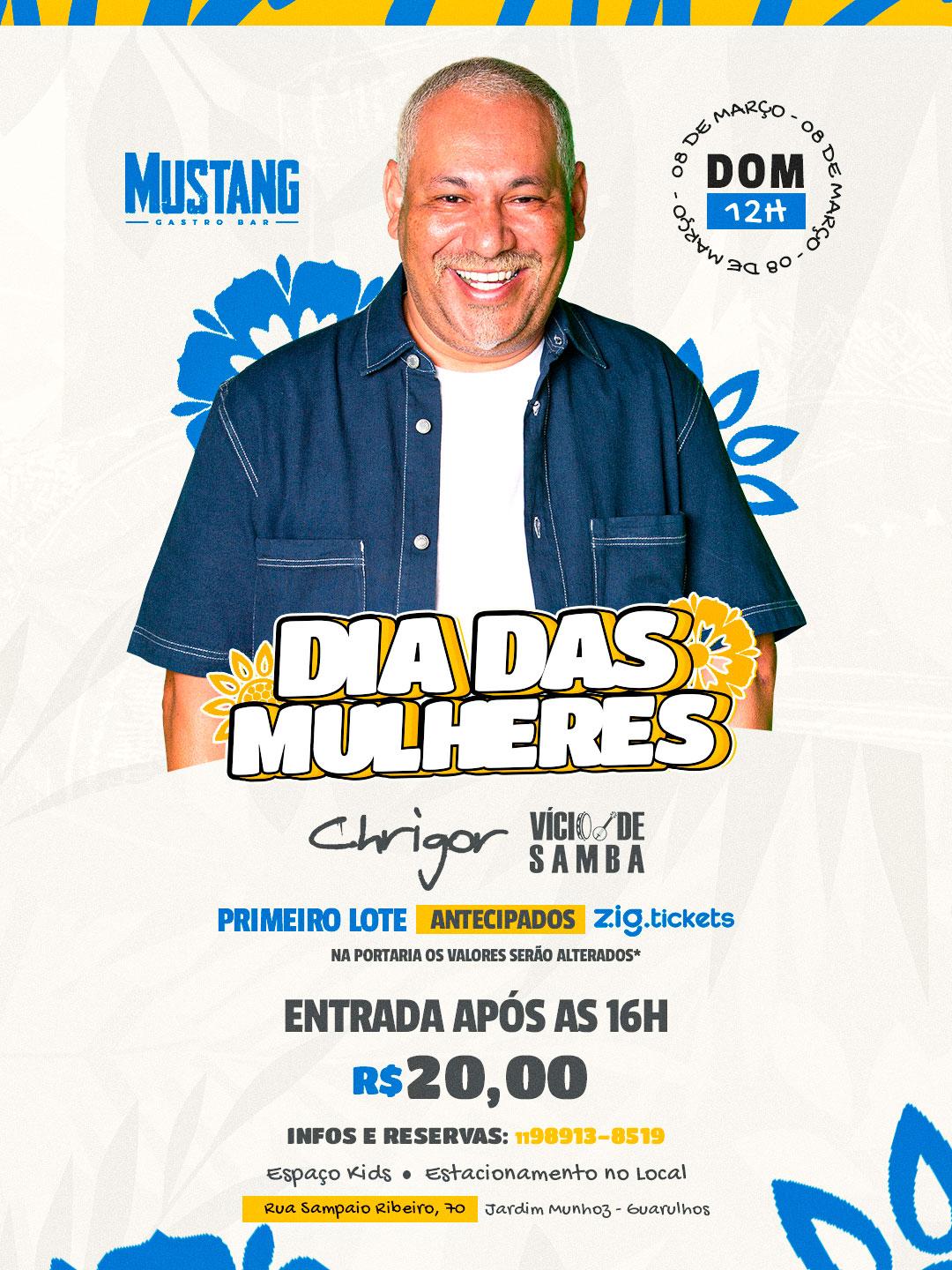CHRIGOR DOMINGO 08/03/2026 NO MUSTANG GUARULHOS