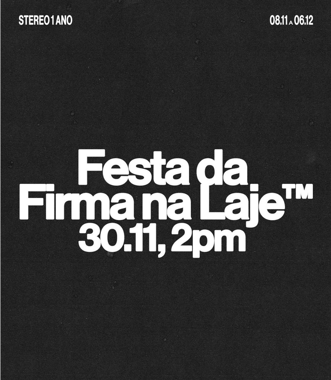 Festa da Firma na Laje - Stereo Café