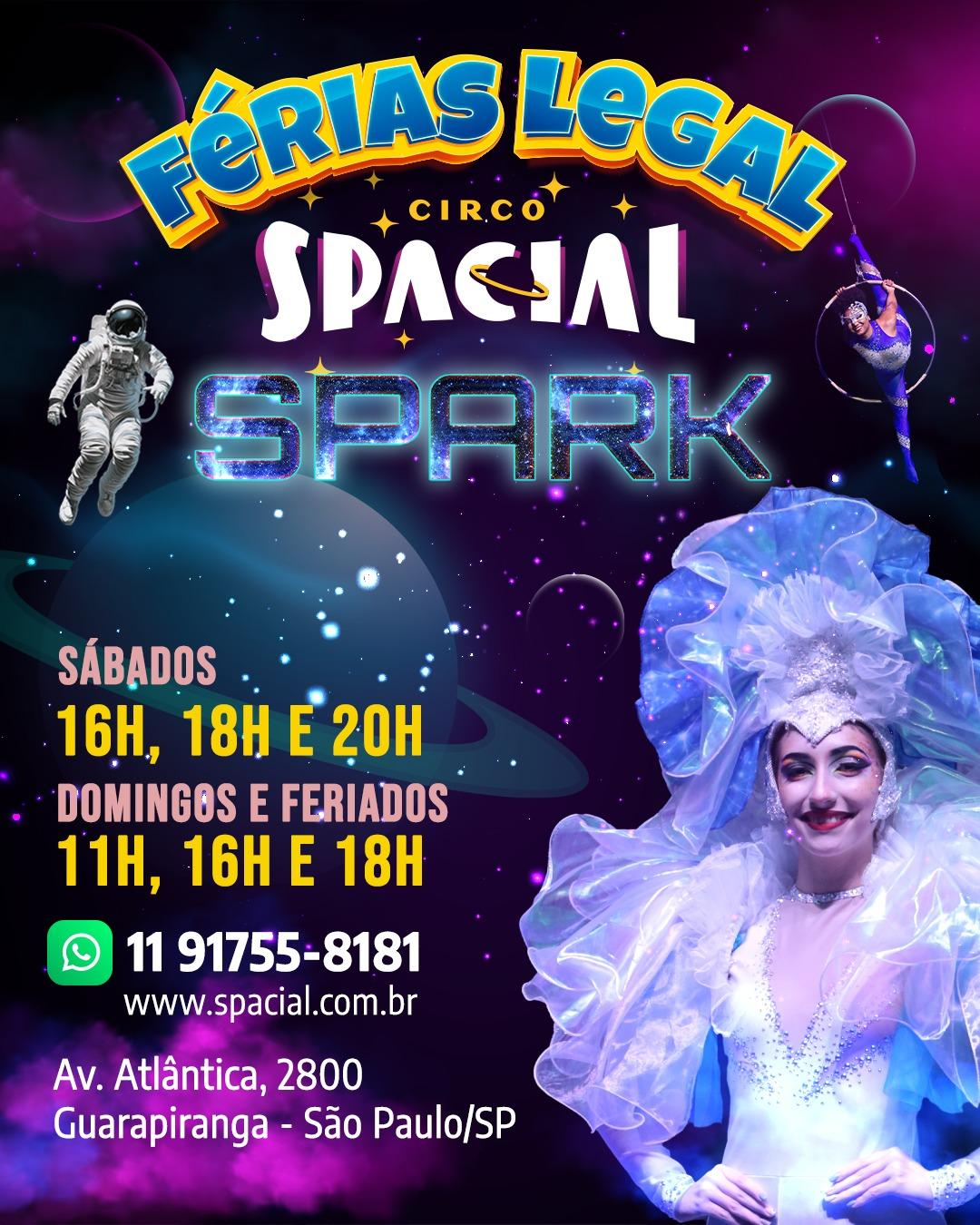 SÁB 16h -24/01/26 - Circo Spacial - SPARK