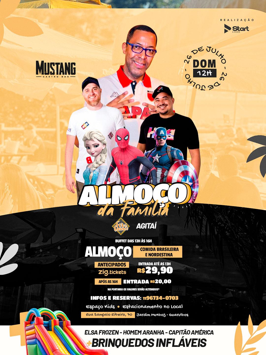 DOMINGO 26/07/2026 NO MUSTANG GUARULHOS