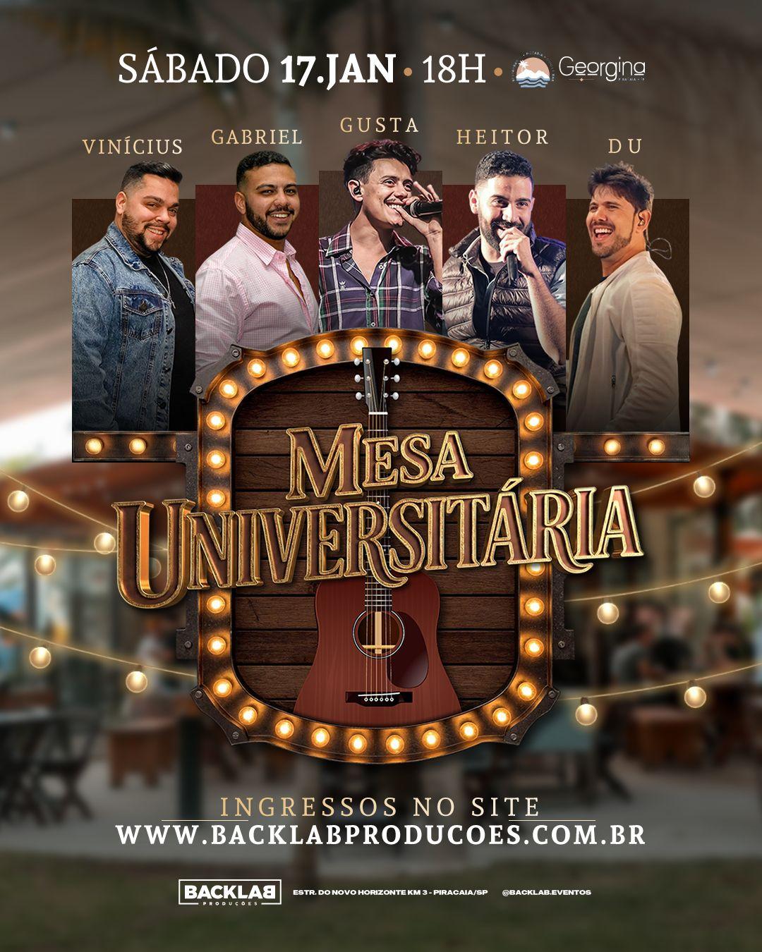 MESA UNIVERSITÁRIA
