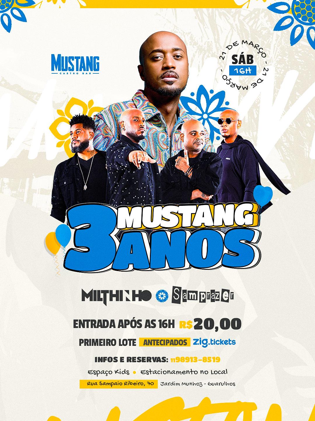 SAMPRAZER E MILTINHO 21/03/2026 ANIVERSÁRIO 3 ANOS MUSTANG GUARULHOS