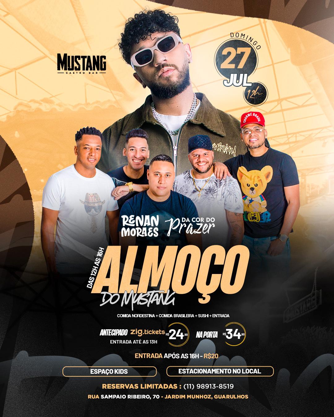 ALMOÇO DOMINGO 27/07/2025 NO MUSTANG GUARULHOS