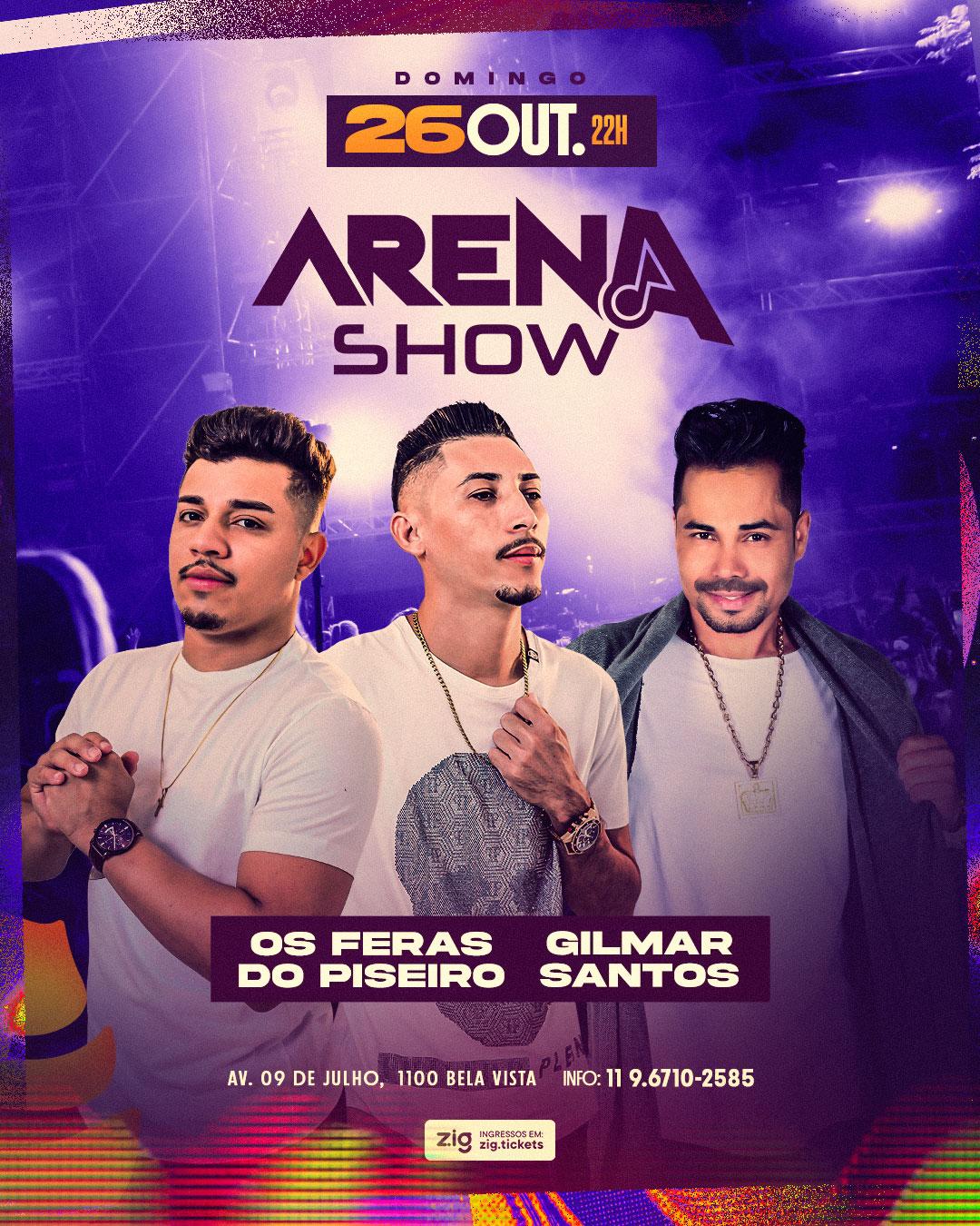 Os Feras do Piseiro no Arena Show