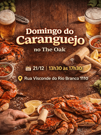 Domingo do Caranguejo no The Oak