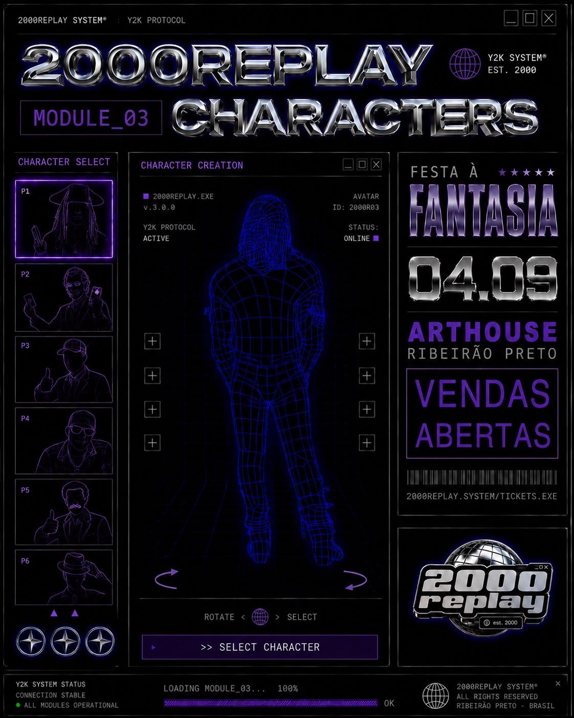  Art House - 2000 REPLAY  - ED FANTASIA - Sexta 04/09