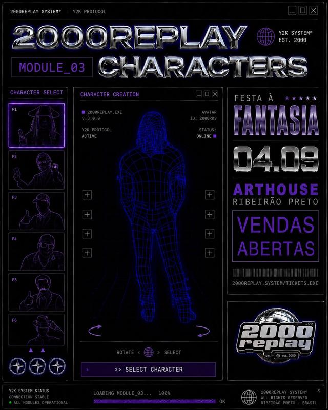  Art House - 2000 REPLAY  - ED FANTASIA - Sexta 04/09