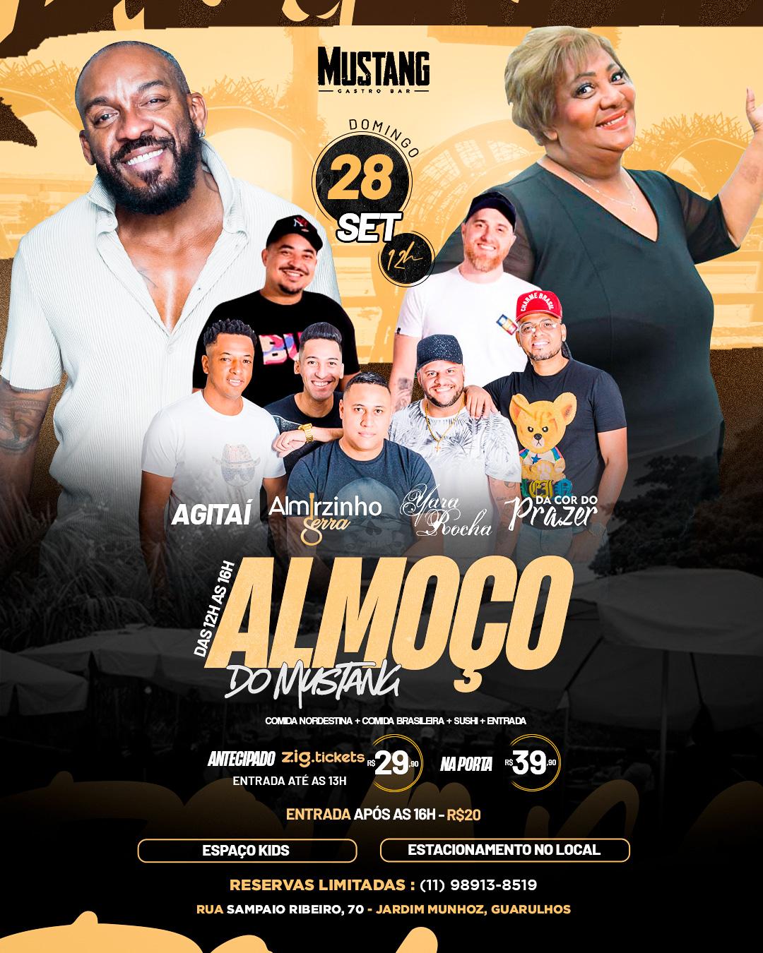 ALMOÇO DOMINGO 28/09/2025 NO MUSTANG GUARULHOS