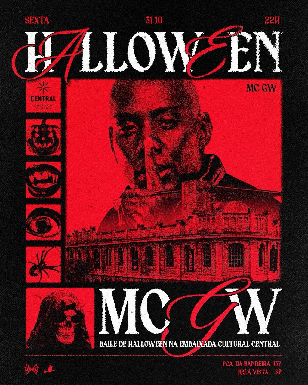Baile de Halloween na Central com MC GW