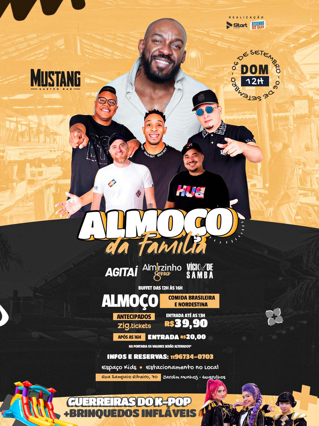 ALMIRZINHO - AGITAI - VICIO DE SAMBA DOMINGO 06/09/2026 NO MUSTANG GUARULHOS