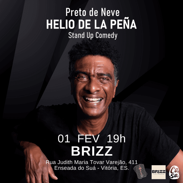 "Preto de Neve" com Hélio De La Peña