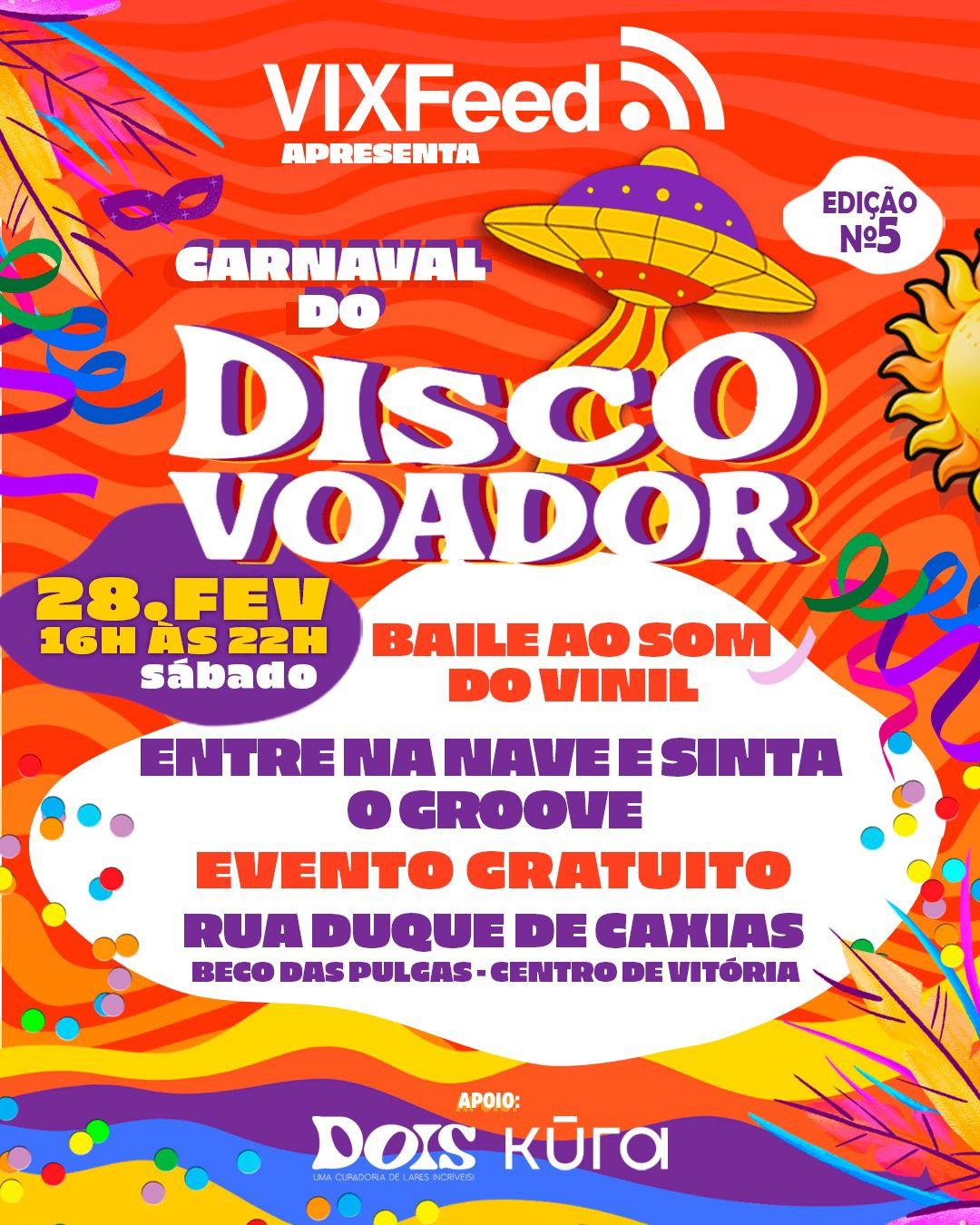Disco Voador Baile ao som do vinil - 28/02
