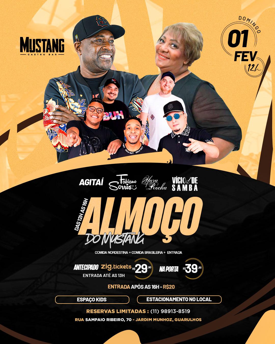 ALMOÇO DOMINGO 01/02/2026 NO MUSTANG GUARULHOS