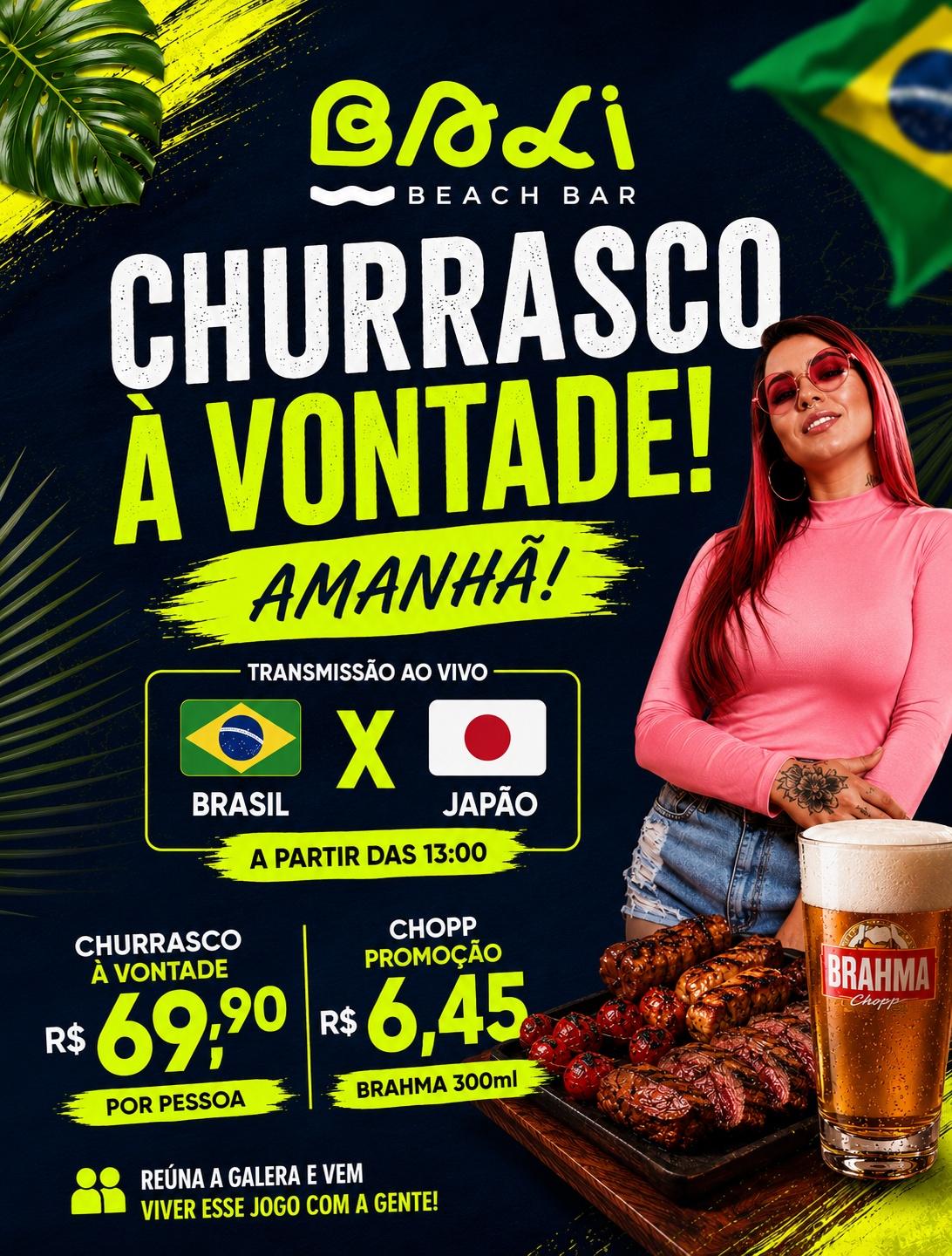 Brasil x Japão no Bali - 29/06