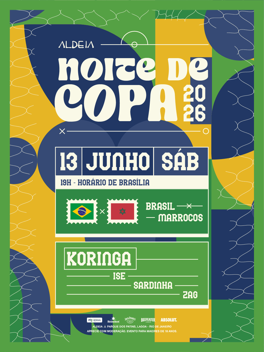 NOITE DE COPA - Aldeia Lagoa - 13/06