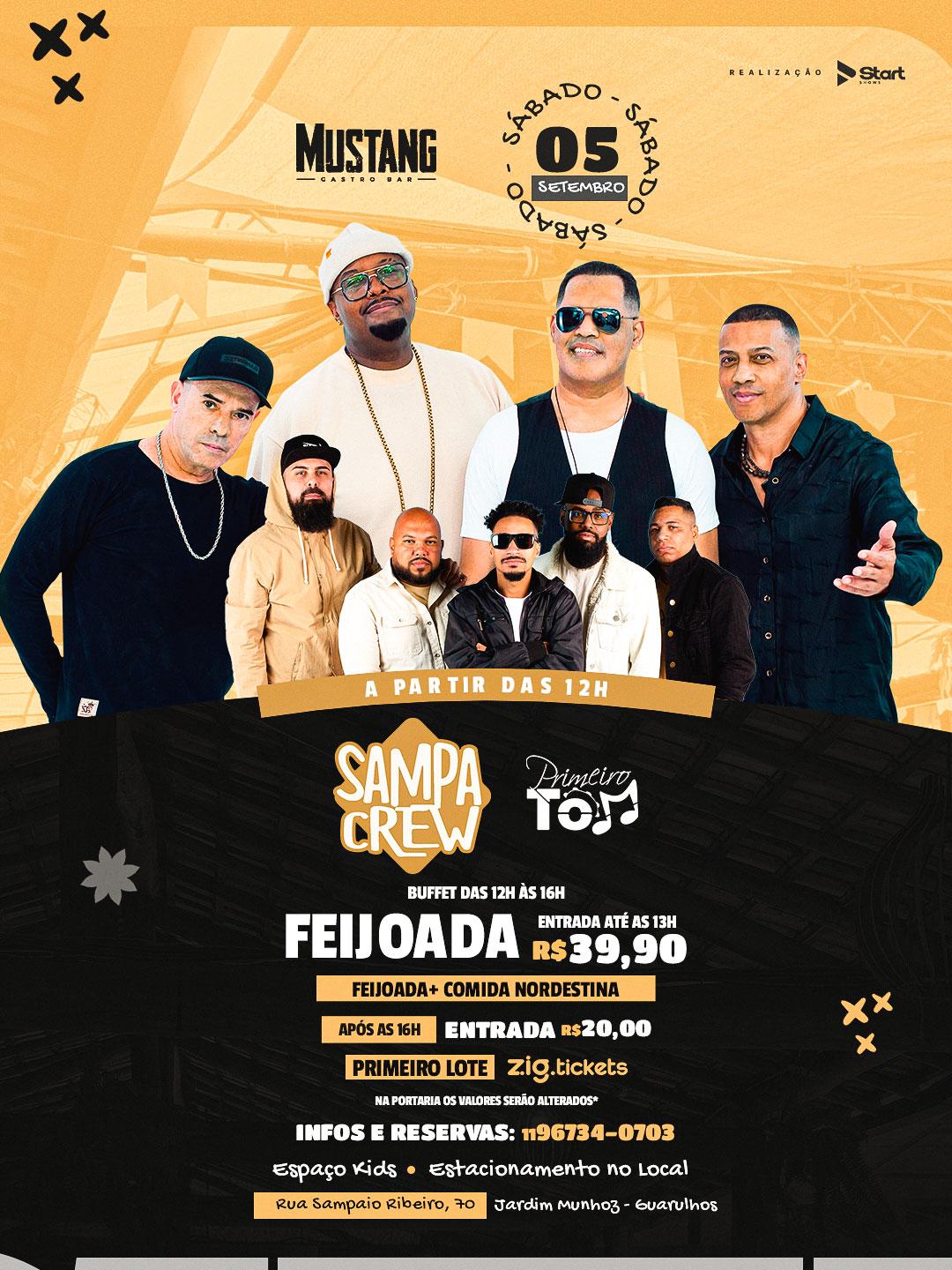 SAMPA CREW - SÁBADO 05/09/2026 NO MUSTANG GUARULHOS