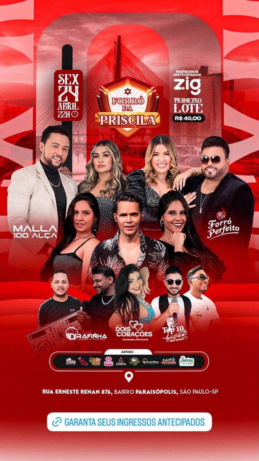 Malla 100 Alça no Forró da Priscila