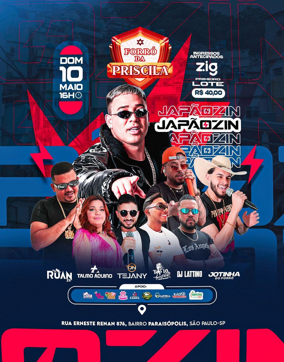 JAPÃOZIN NO FORRÓ DA PRISCILA