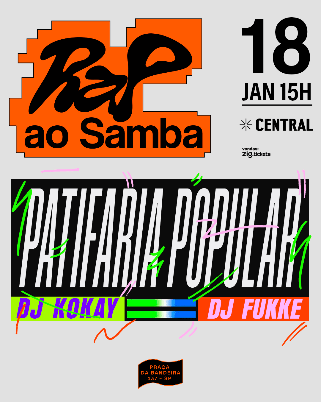 RAP AO SAMBA - Patifaria Popular na Central 1926