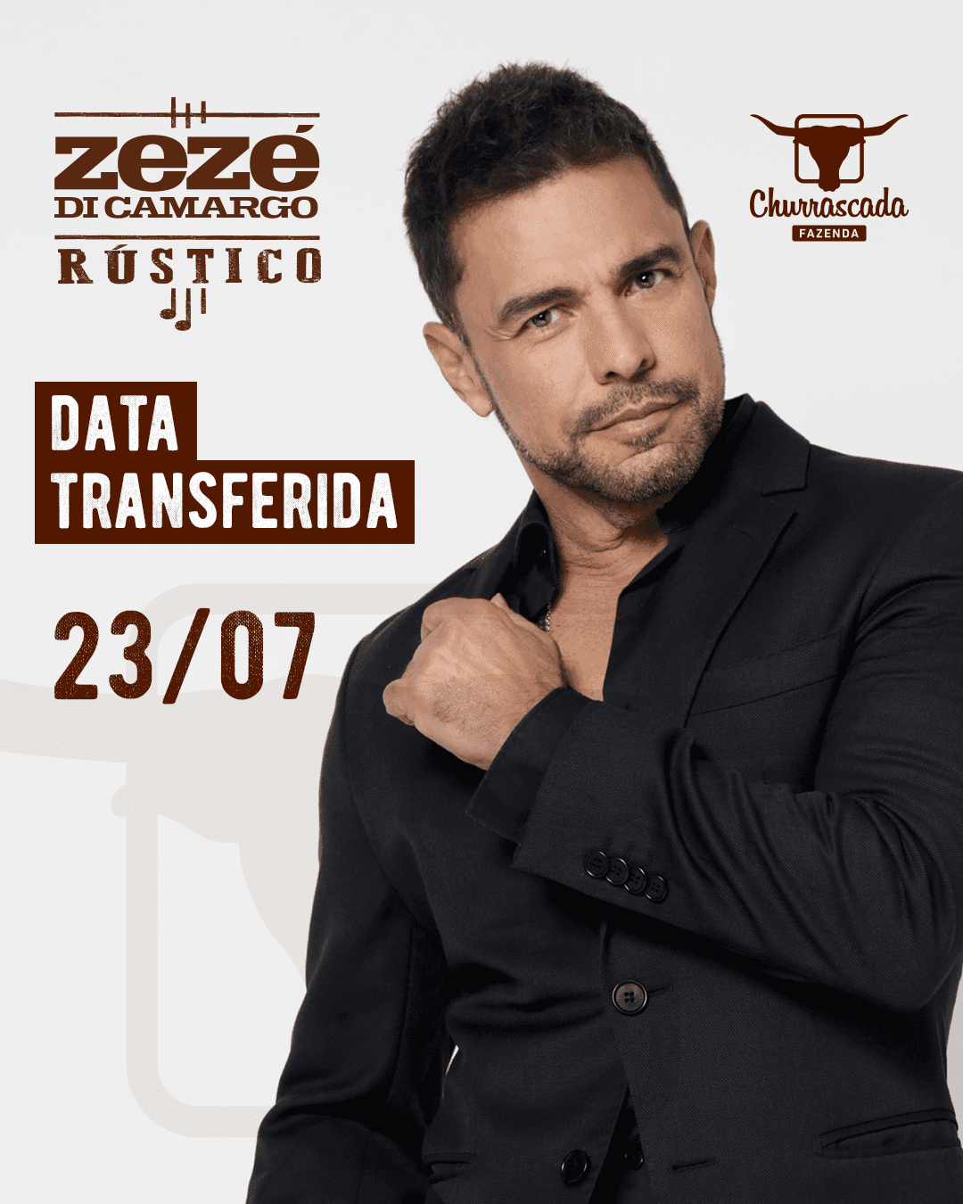 Zezé Di Camargo Rústico na Fazenda Churrascada Água Branca