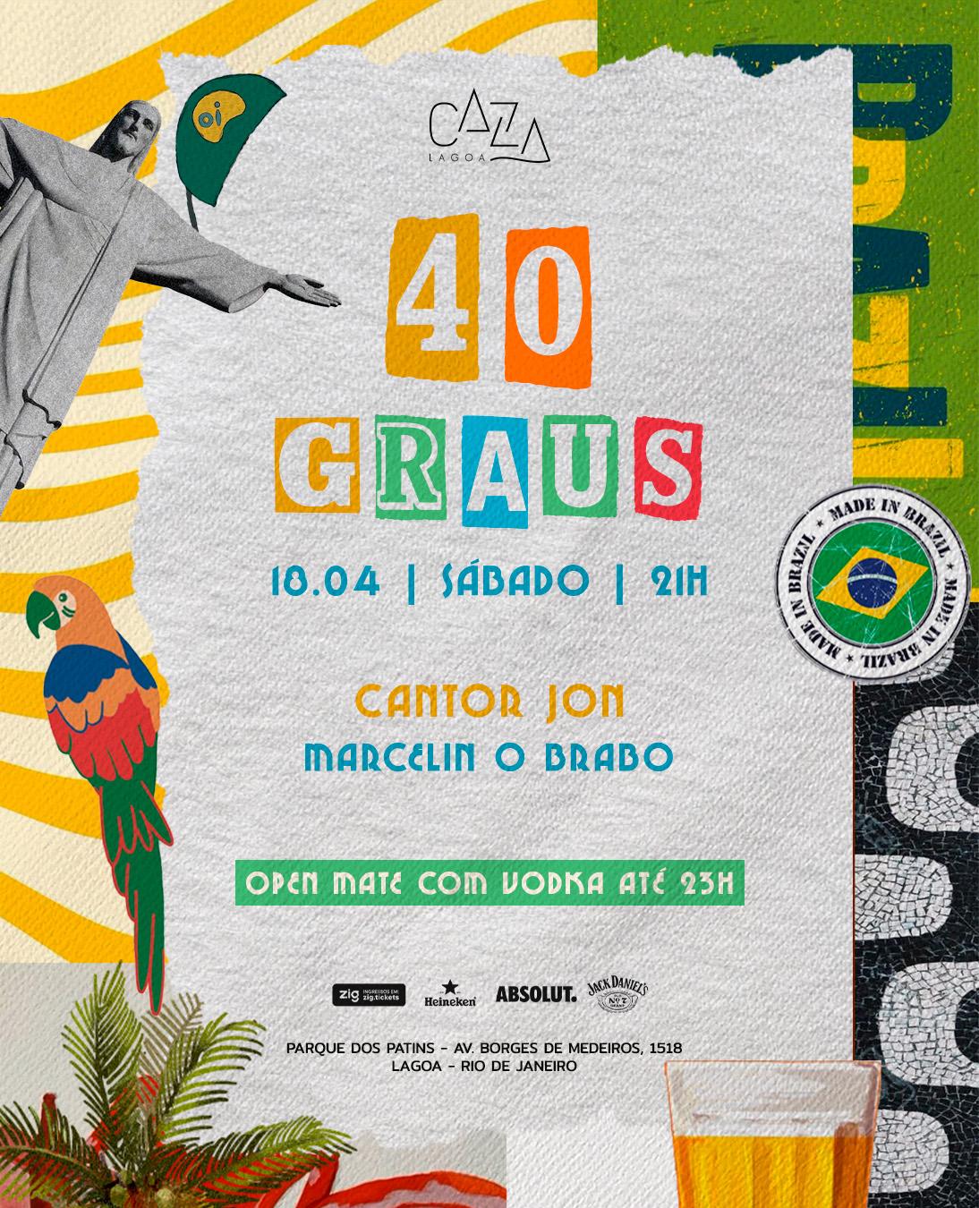 40 GRAUS c/ Marcelin O Brabo - Caza Lagoa - 18/04