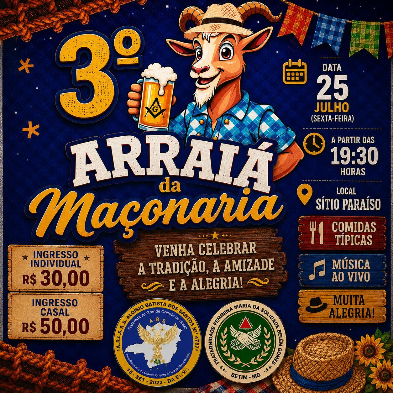 3º ARRAIÁ DA MAÇONARIA