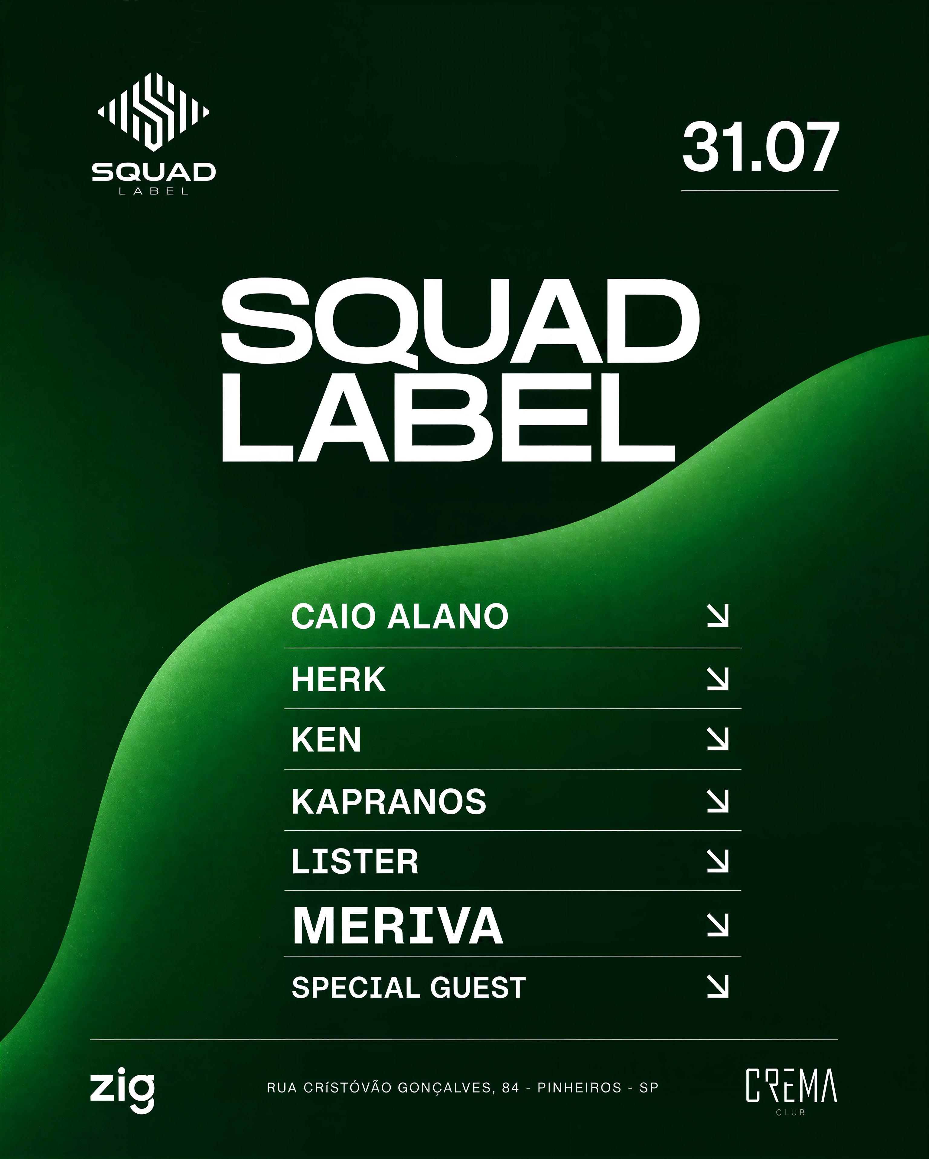 Crema Club presents Squad Label - 31.07