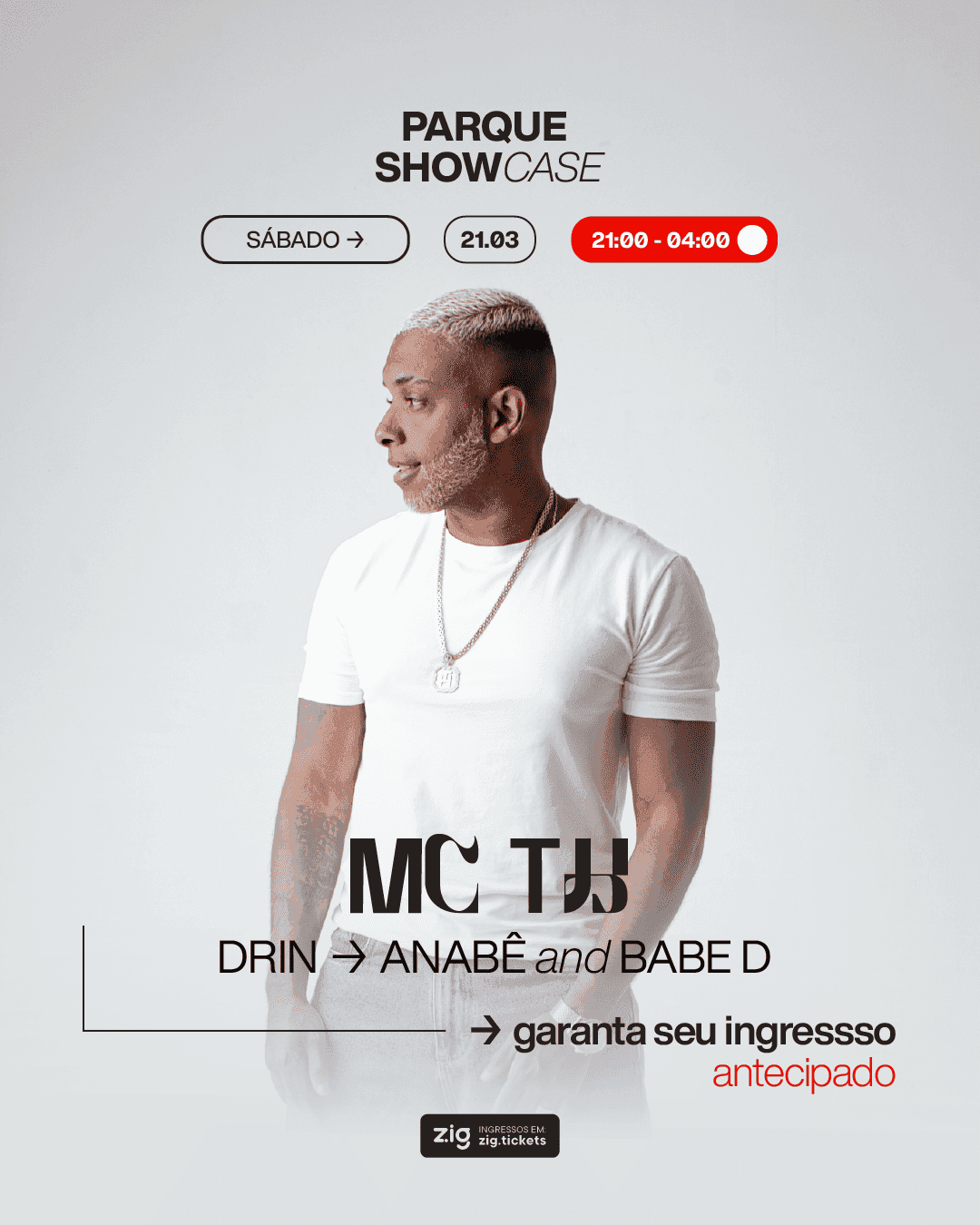 Parque Show Case apresenta: MC TH [21/MAR]