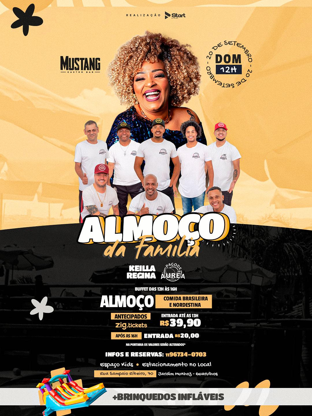 KEILLA REGINA - PAGODE AUREA DOMINGO 20/09/2026 NO MUSTANG GUARULHOS
