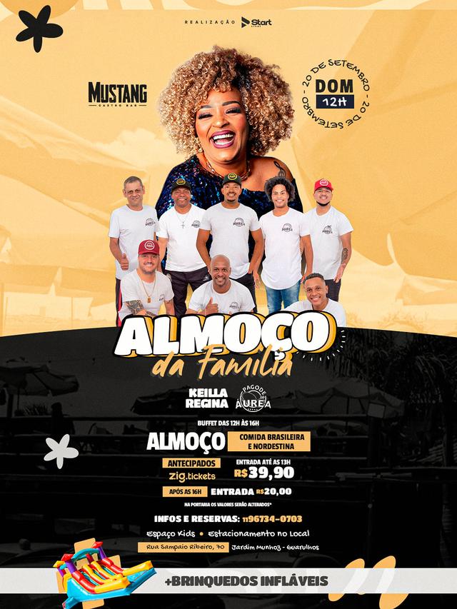 KEILLA REGINA - PAGODE AUREA DOMINGO 20/09/2026 NO MUSTANG GUARULHOS