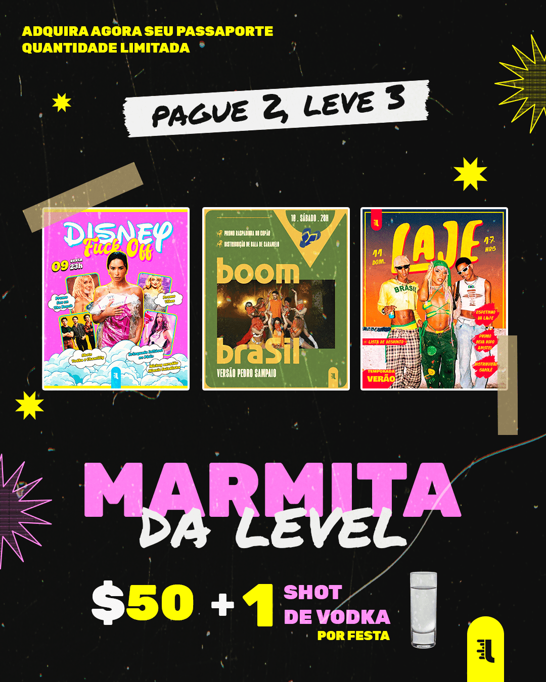 MARMITA + SHOT  ( 09 - 10  - 11)