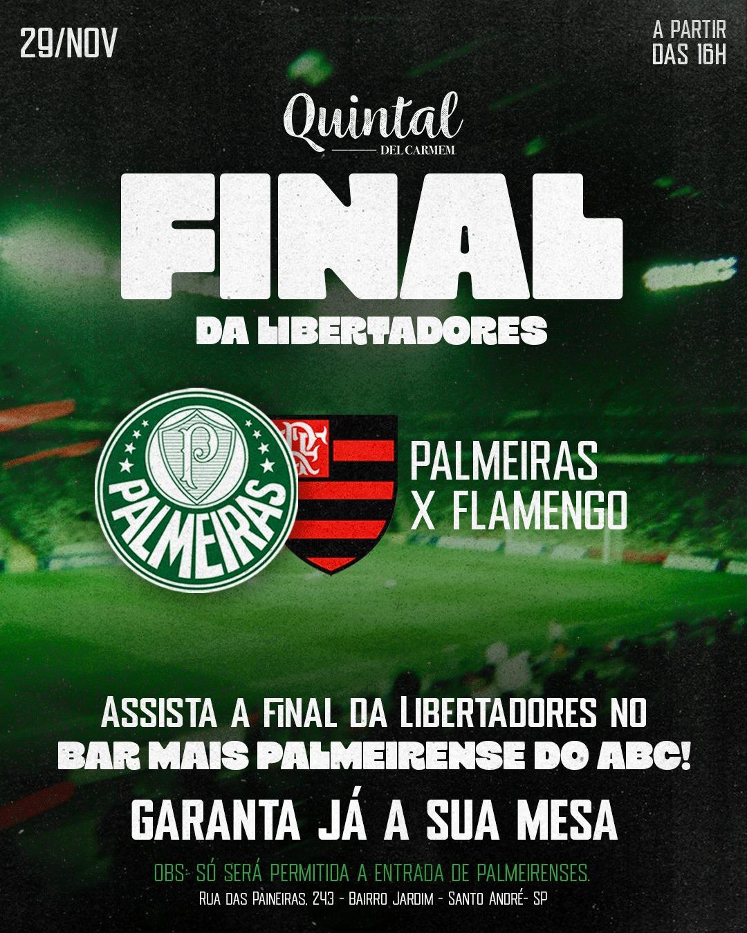 Final Libertadores - Palmeiras x Flamengo