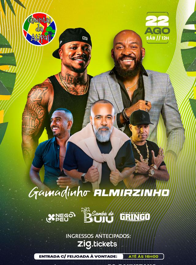 GAMADINHO E ALMIRZINHO NO QUINTAL DA ATIPA - SP