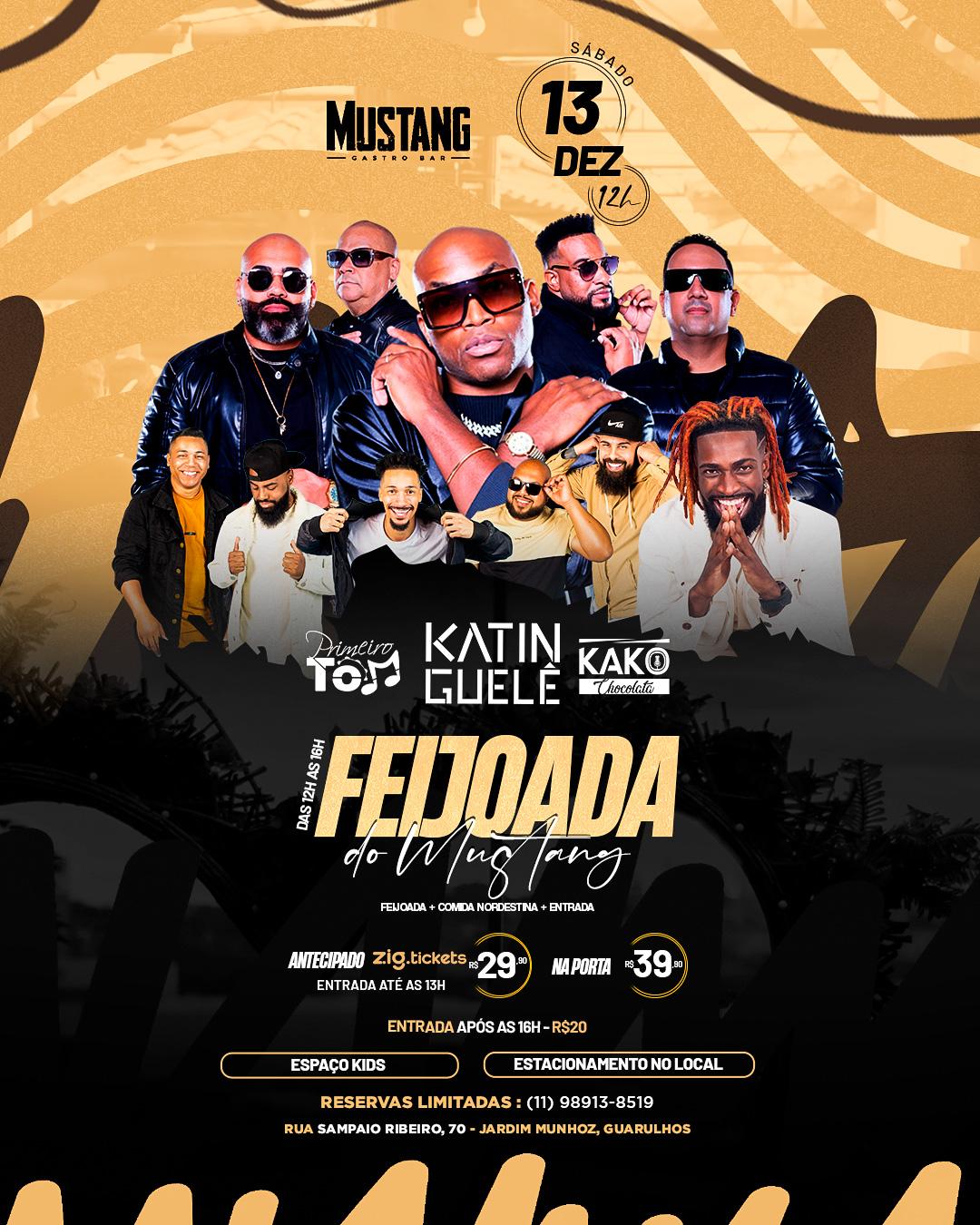 FEIJOADA SÁBADO 13/12/2025 NO MUSTANG GUARULHOS
