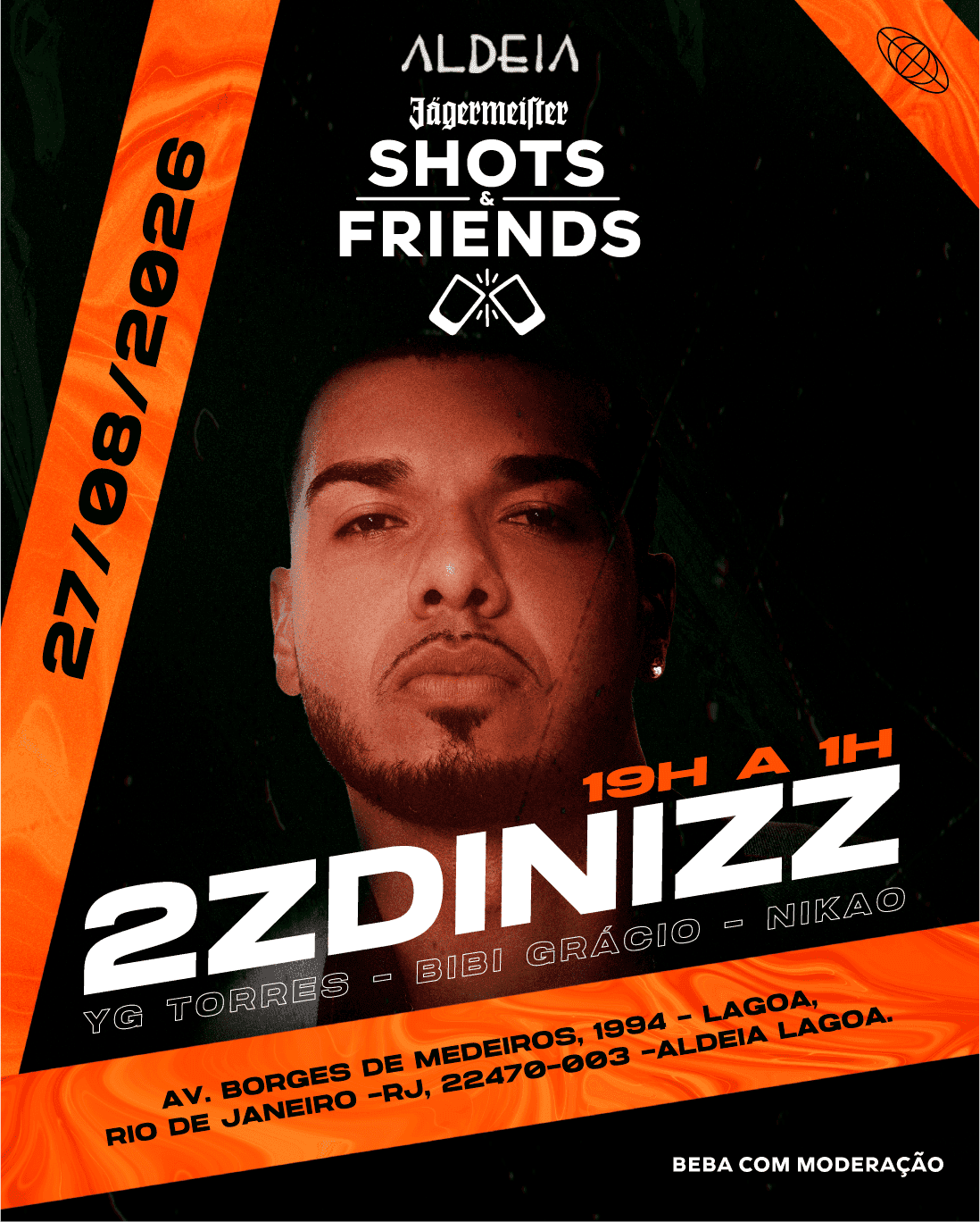 Jägermeister apresenta: Shots & Friends - Aldeia Quinta 27/08