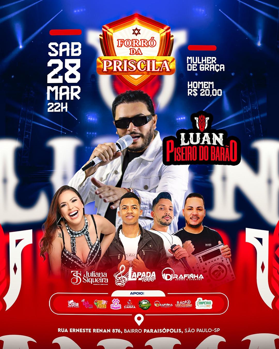 Luan Piseiro do Barão no Forró da Priscila