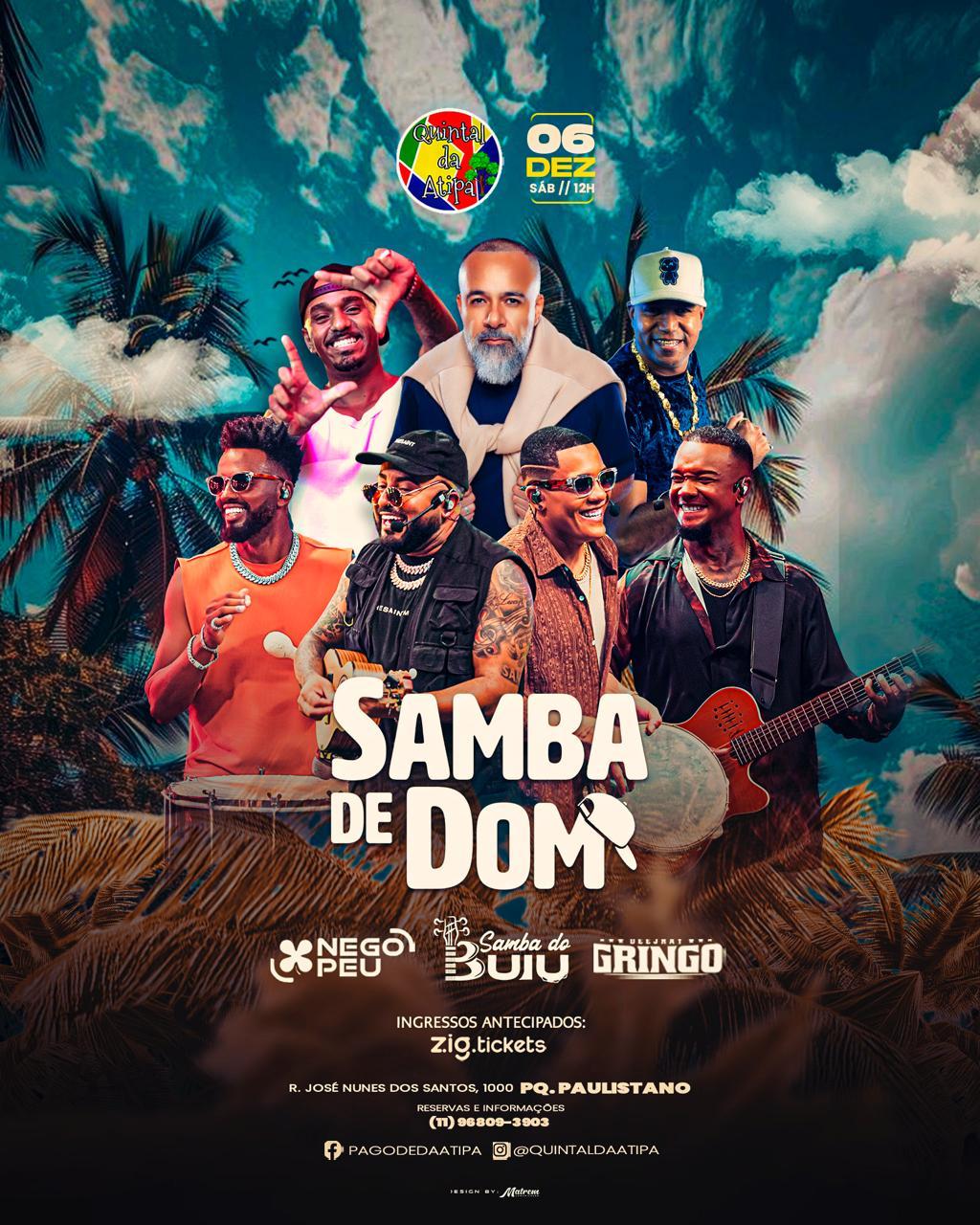 SAMBA DE DOM E SAMBA DO BUIU NO QUINTAL DA ATIPA - SP