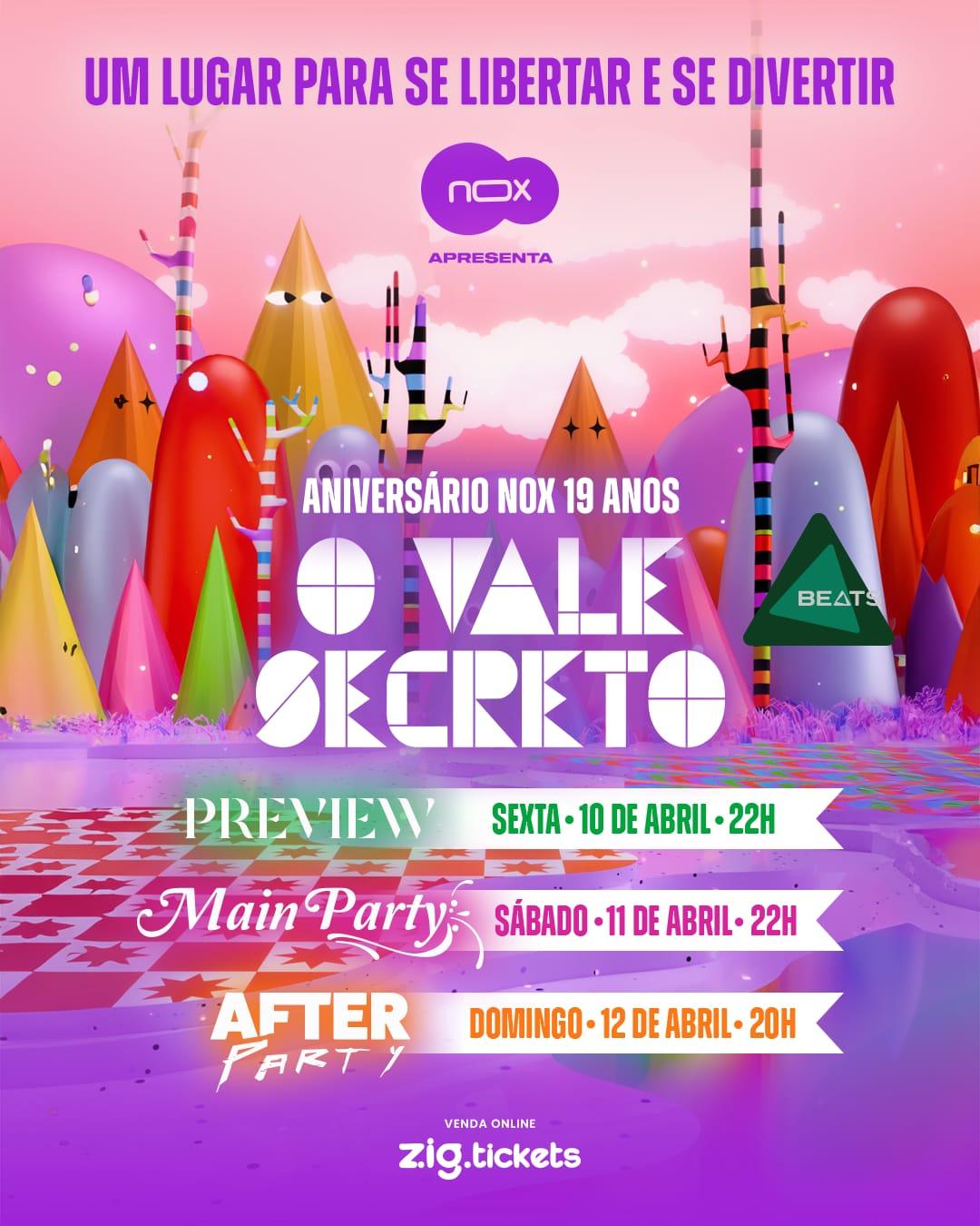 NOX 19 ANOS - O VALE SECRETO