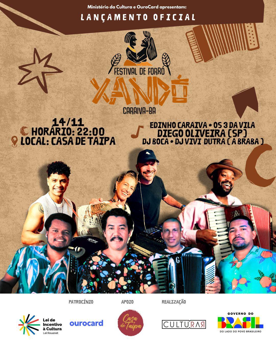 Lançamento do Festival Xandó Caraíva