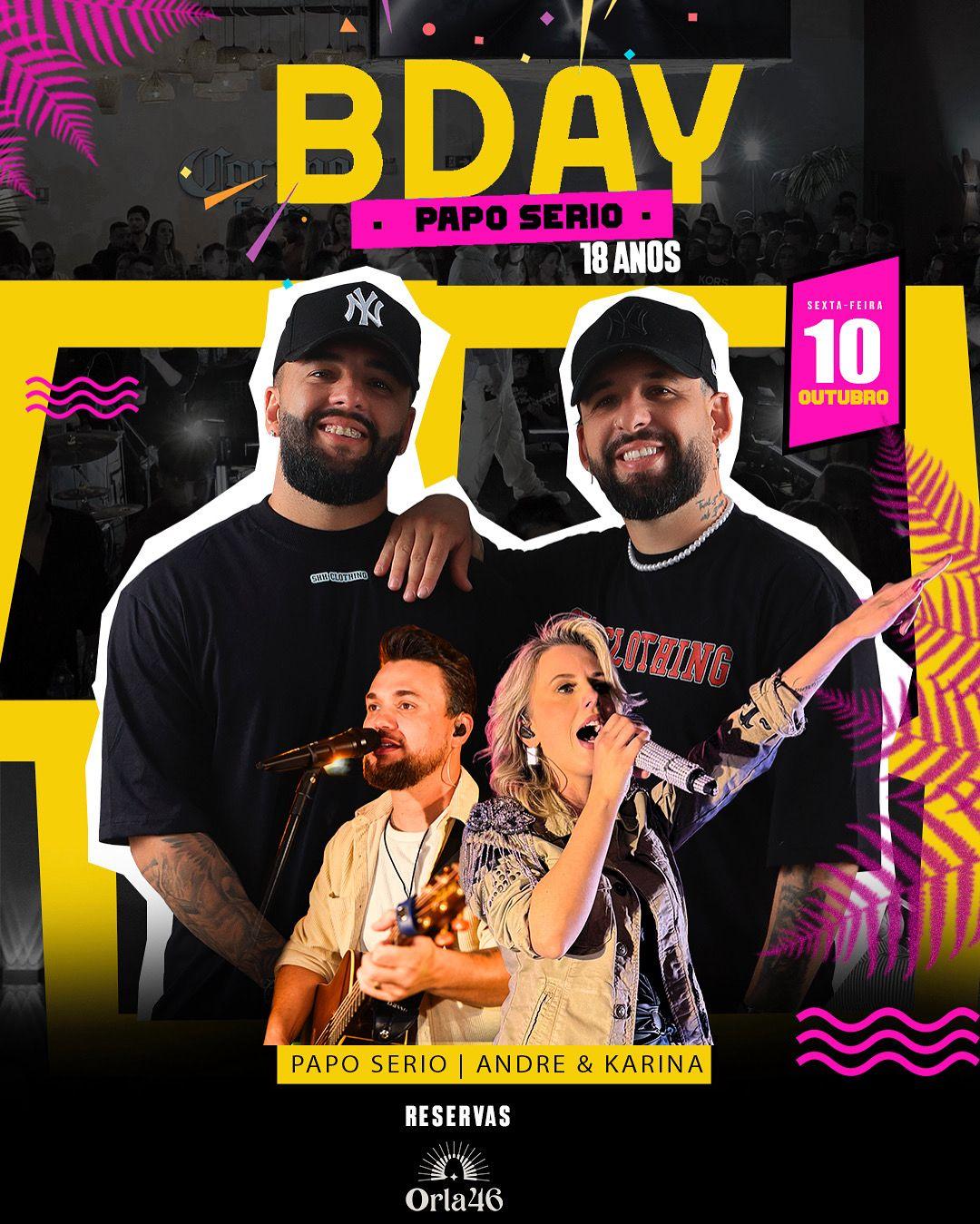 BDAY PAPO SÉRIO 18 ANOS