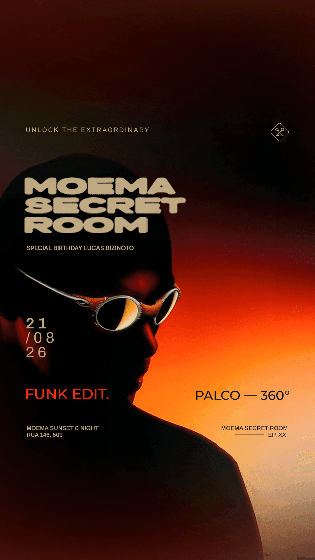 MOEMA SECRET ROOM XXI - 21/08