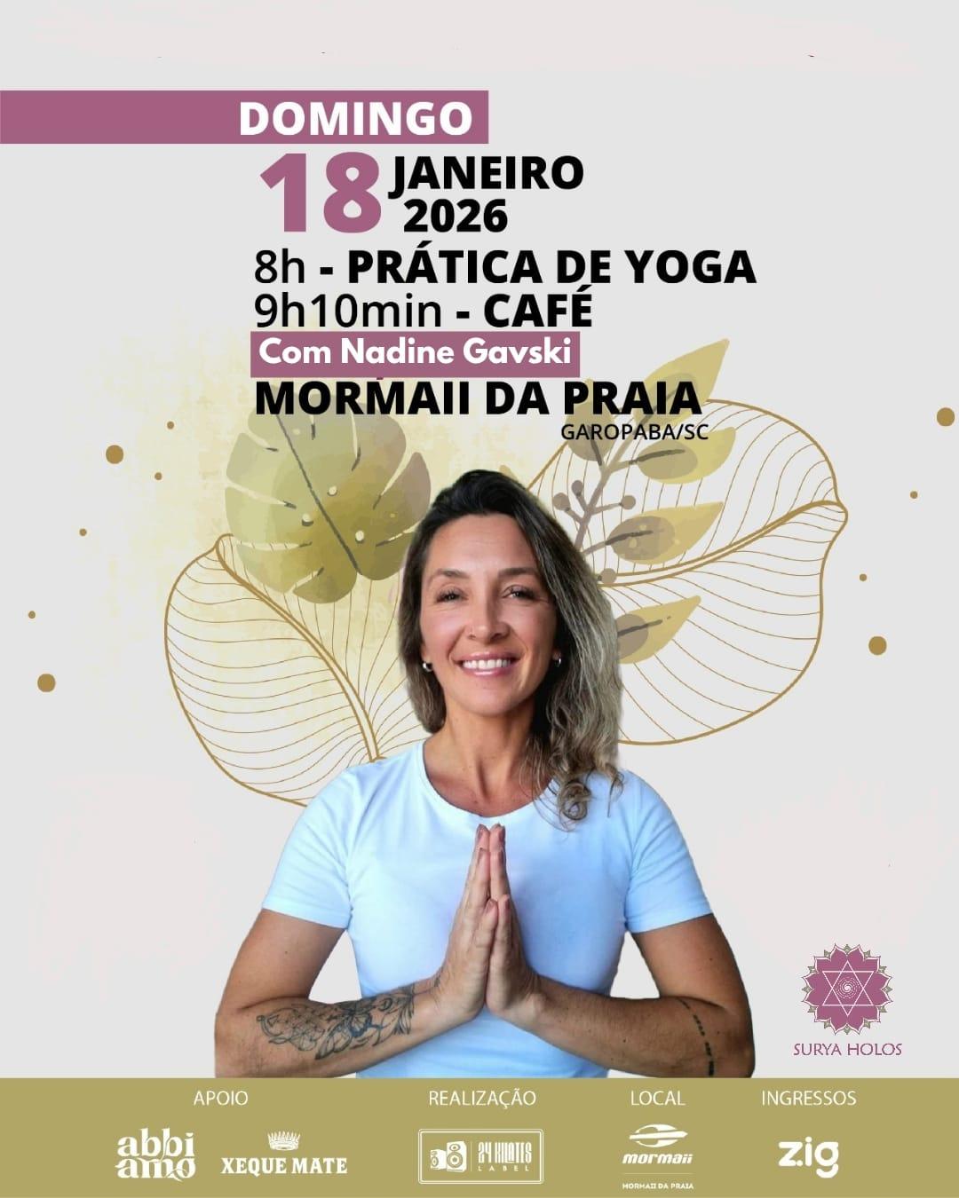 Prática de Yoga com Nadine Gavski