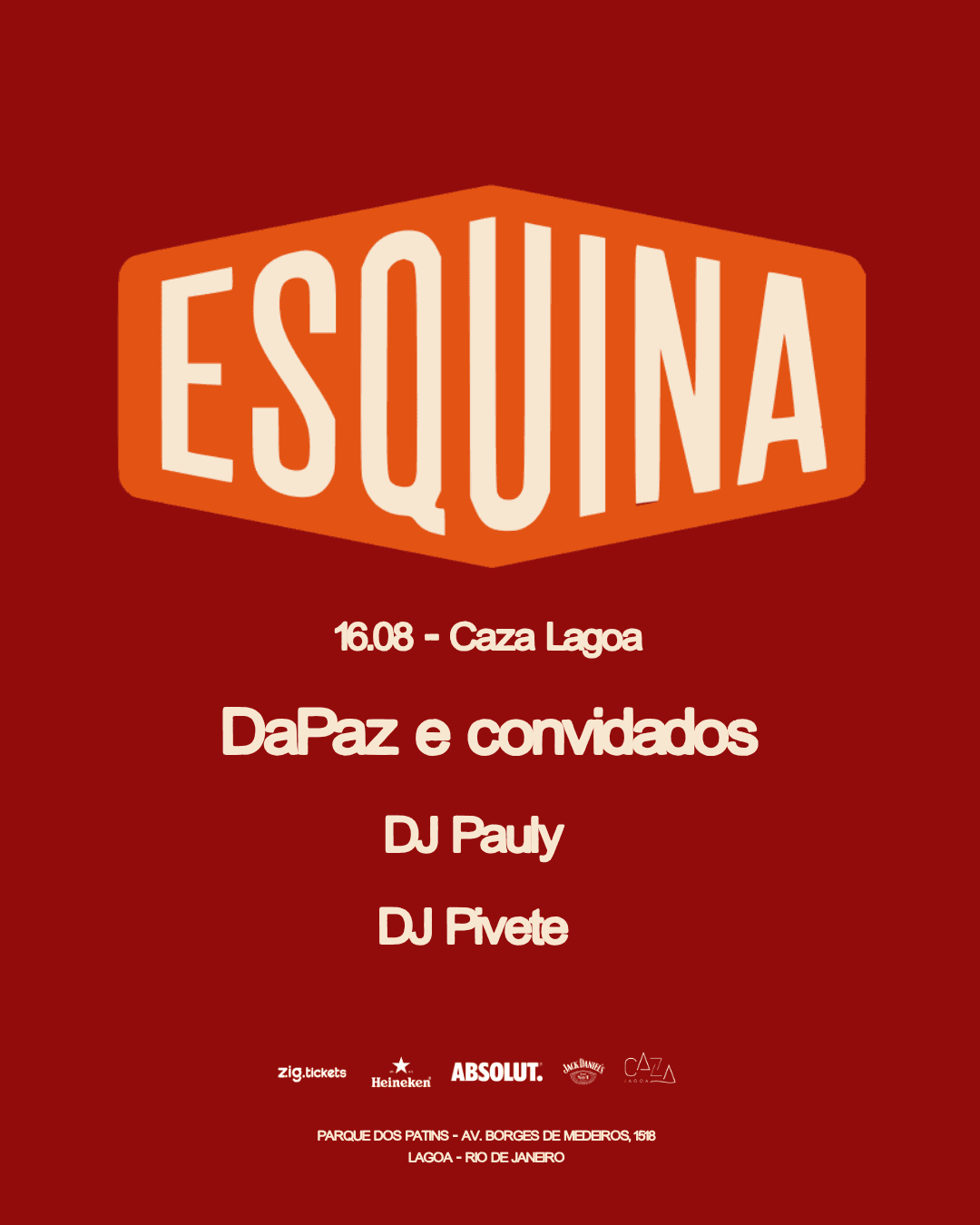 Esquina - Caza Lagoa - Domingo 16/08